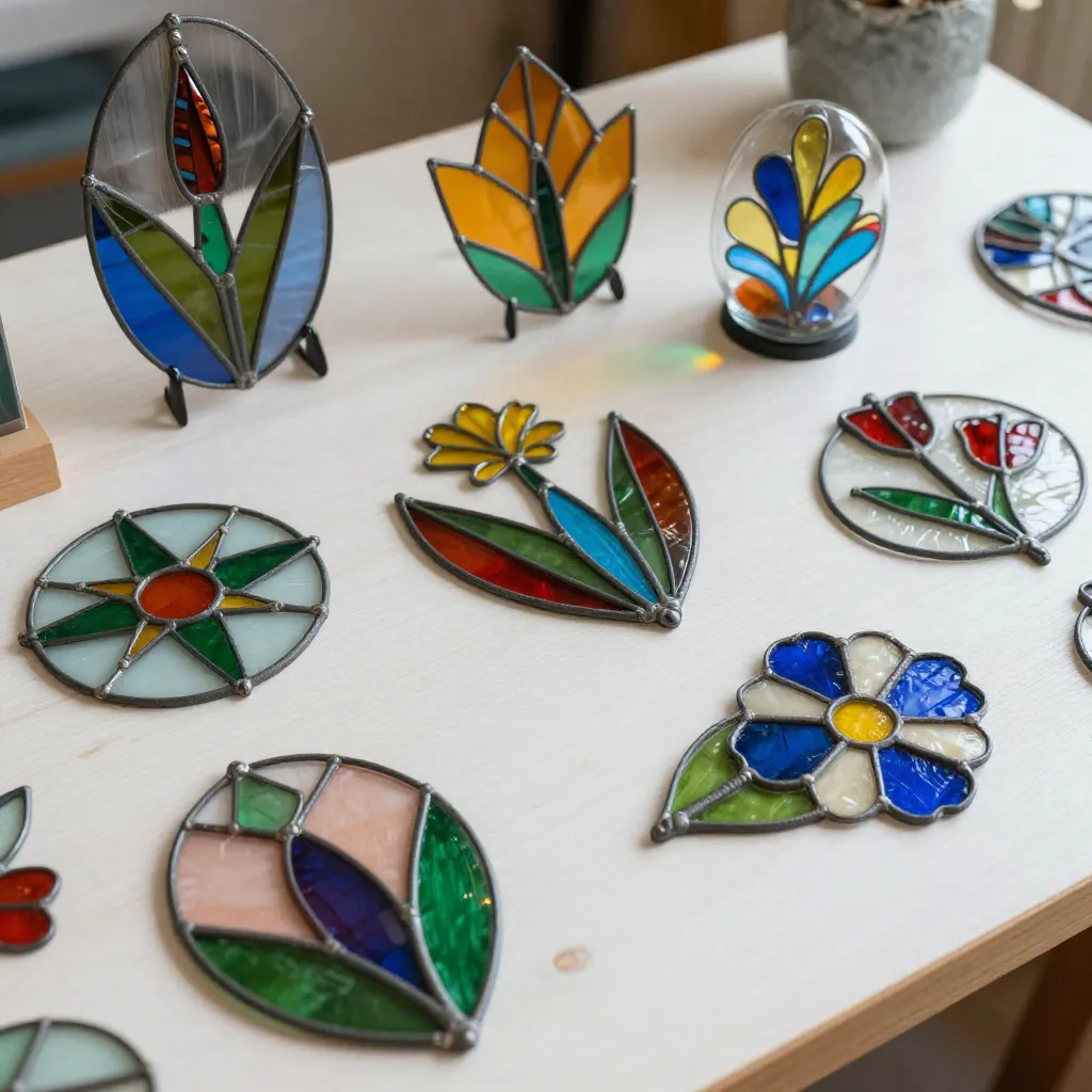 Stained glass in natural lighting